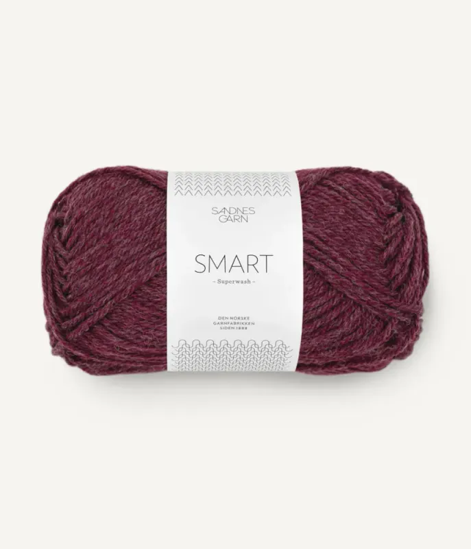 Sandnes Garn Smart Superwash 4363 Vinrød