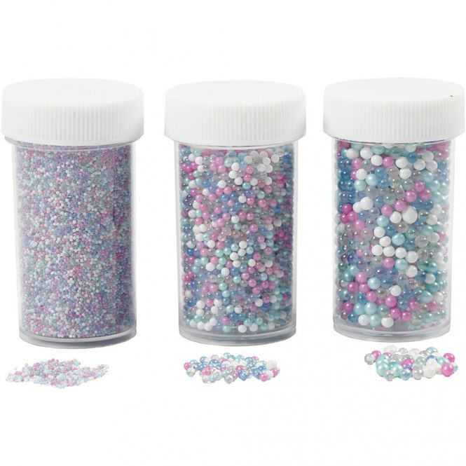 Hovedbilde Mini glasskuler,ass. farger, ...