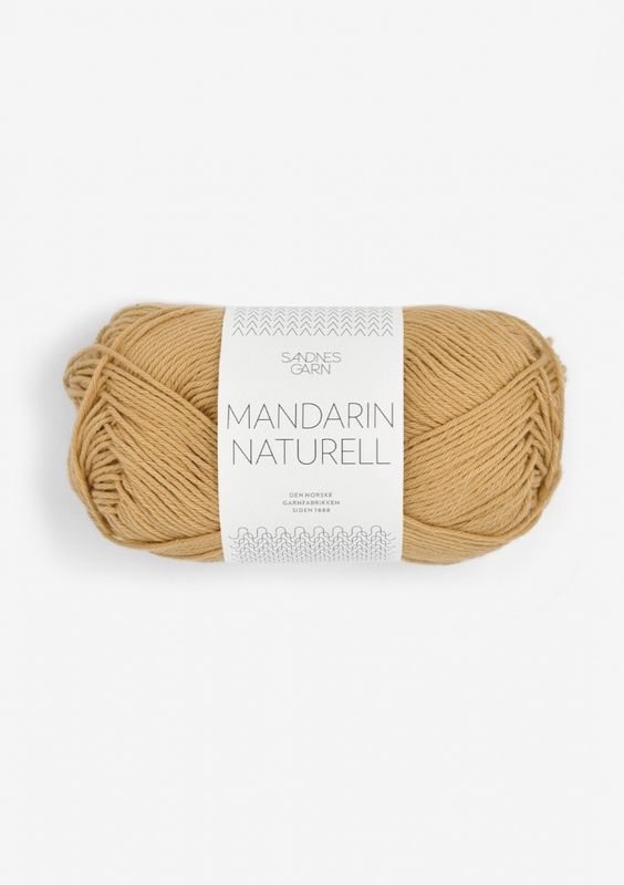 Sandnes Garn Mandarin naturell 2134 Gul Sand