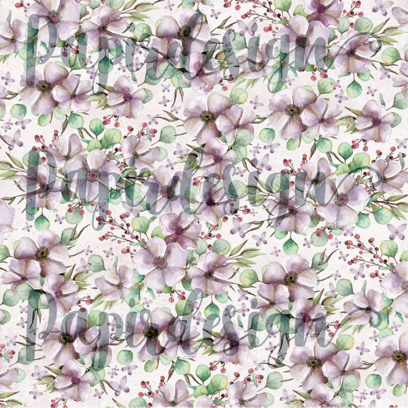 Papirdesign -2100587 Blomsterfryd, lilla