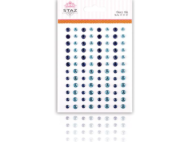 Hovedbilde Strass m/lim - Blå - 96stk