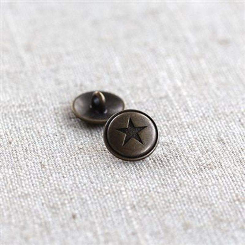 ANTIK MESSINGSTJERNE 15 MM