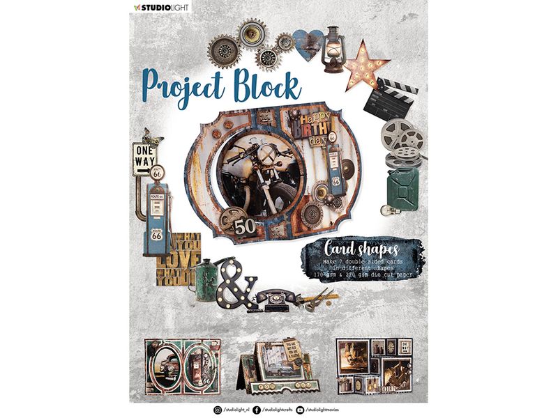Studio Light Essentials Project block - Card shapes 06 