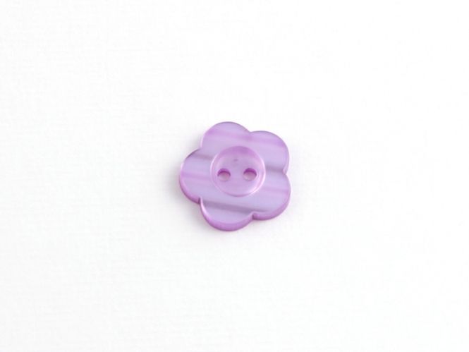 Hovedbilde Knapp - Blomst  20mm Lilla