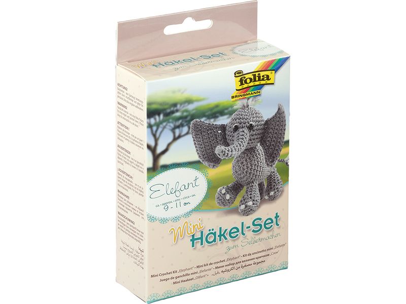 Folia Mini heklesett  Elefant