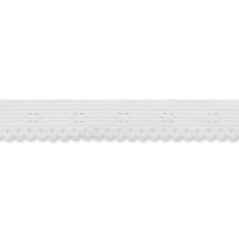 Elastisk bånd Hvit 10mm