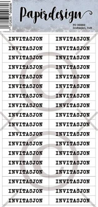 Hovedbilde Papirdesign - INVITASJON 6, ...