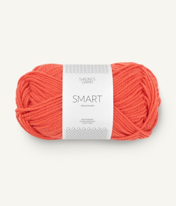 Sandnes Garn Smart Superwash 3817 Oransje flamme