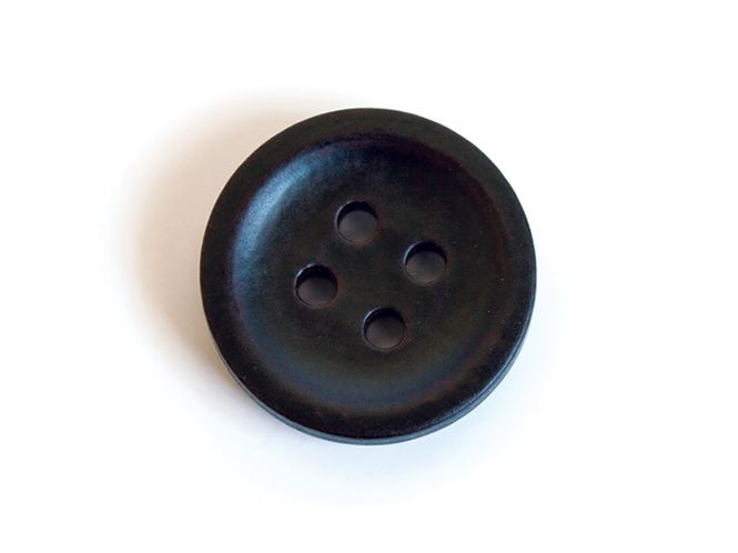 Hovedbilde Knapp Rund  18mm  Sort