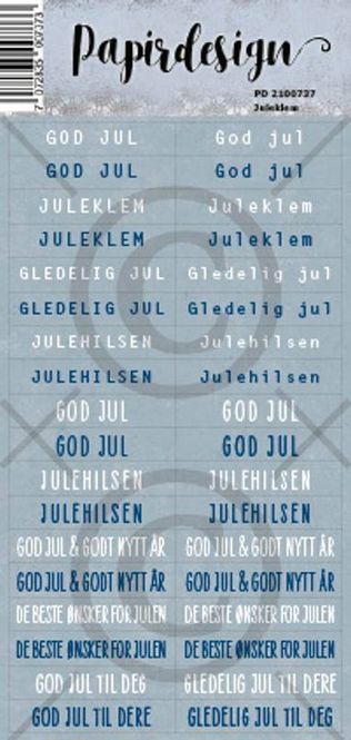 Hovedbilde Papirdesign - Juleklem, blå